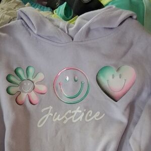 Justice Kids' Lavender Hoodie with Fun Graphics